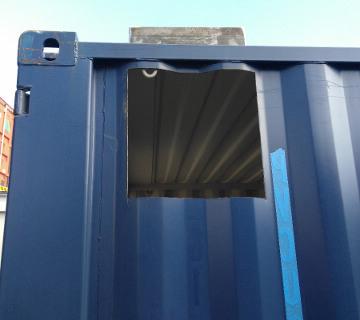 Shipping container vent opening